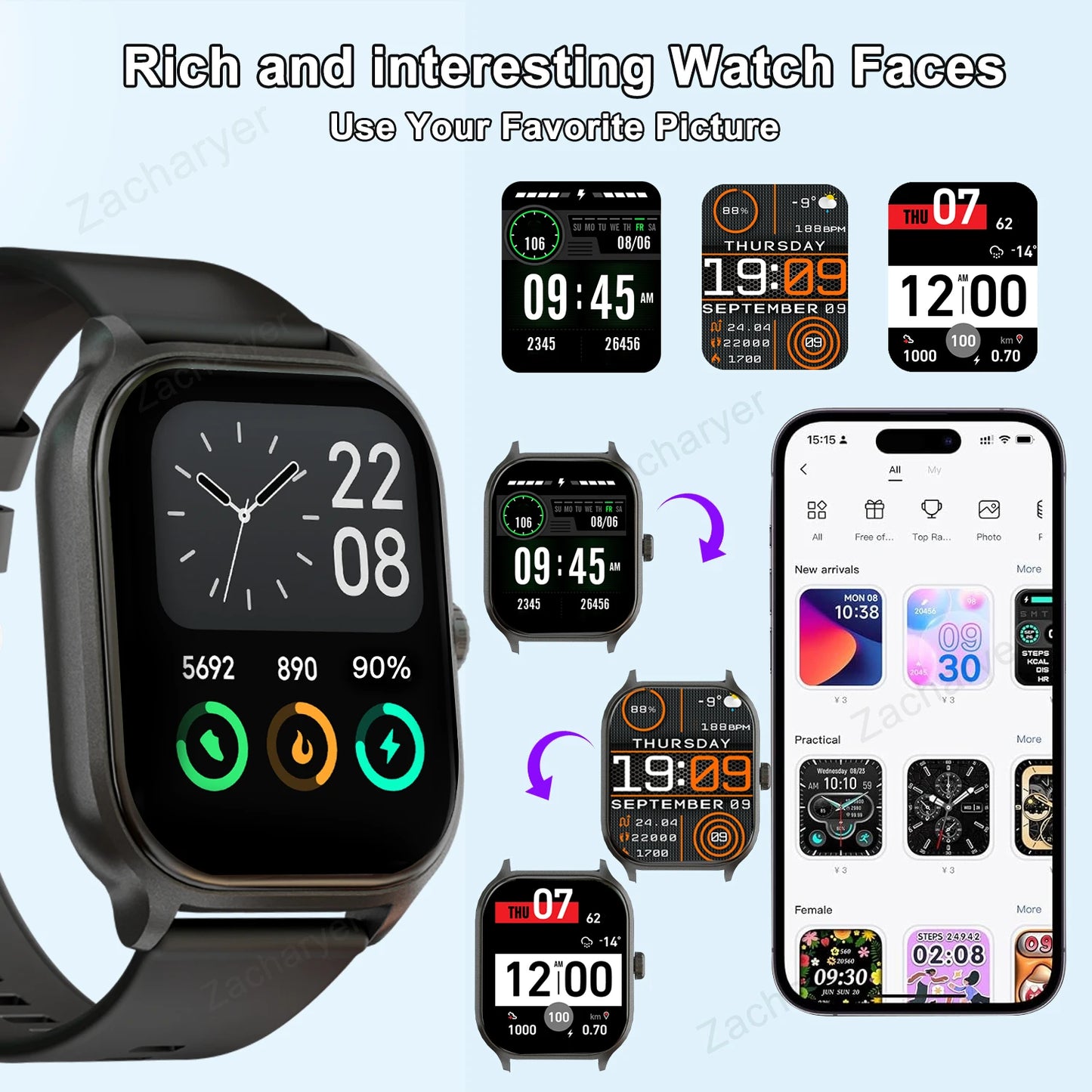 Wireless Calling Smart Watch