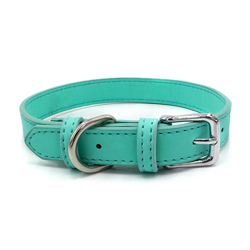 Dog Waterproof Leather Collar | Durable & Stylish Pet Accessory