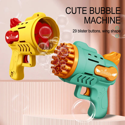 Kids Rocket Bubble Gun Blower Toy