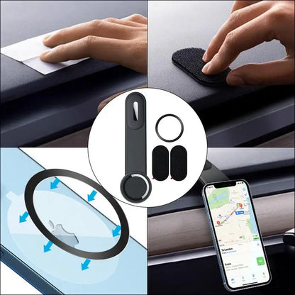 Car Dashboard Phone Holder Charger | Secure Mount & Fast Charging