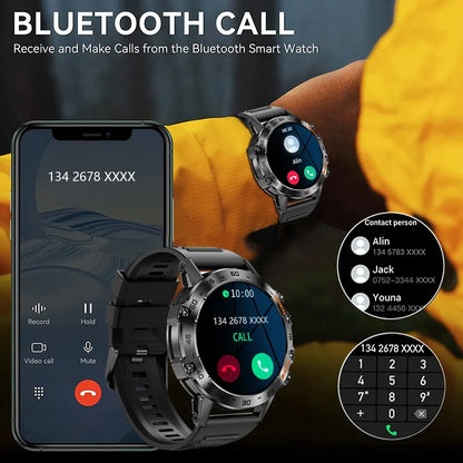 Men's Outdoor Sport Bluetooth Call Smart Watch – Durable