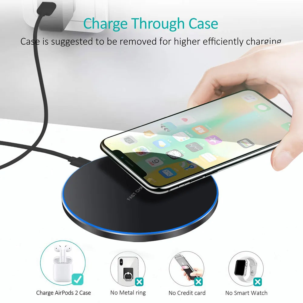 FastTech™  Wireless Charger Pad For iPhone + Android