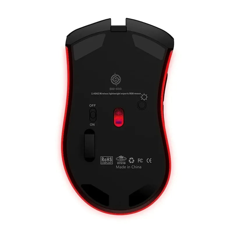 BM600™ Wireless Rechargeable Gaming Mouse | Precision & Comfort