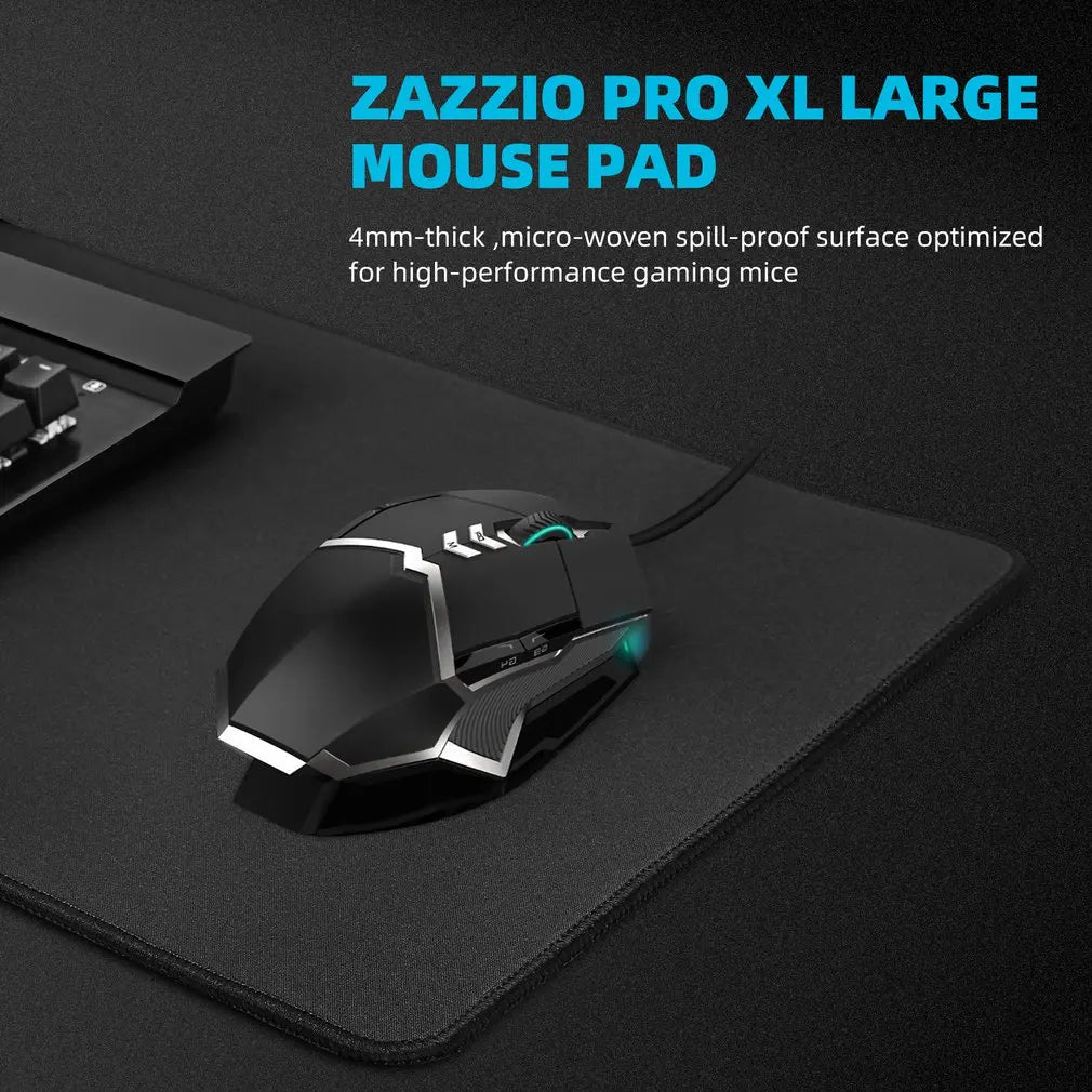 Large Black Gaming Mouse Pad | Smooth & Precise Control