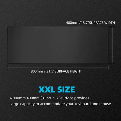 Large Black Gaming Mouse Pad | Smooth & Precise Control