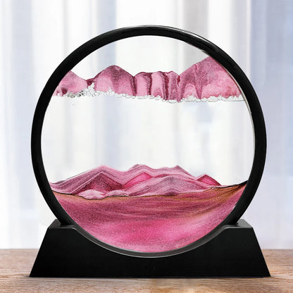 3D Round Display Flowing Glass Frame