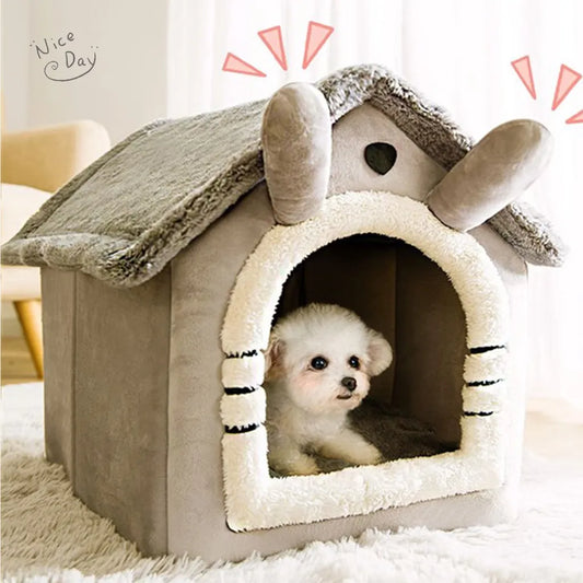 CozyNest™  Cat /Dog Foldable Bed House