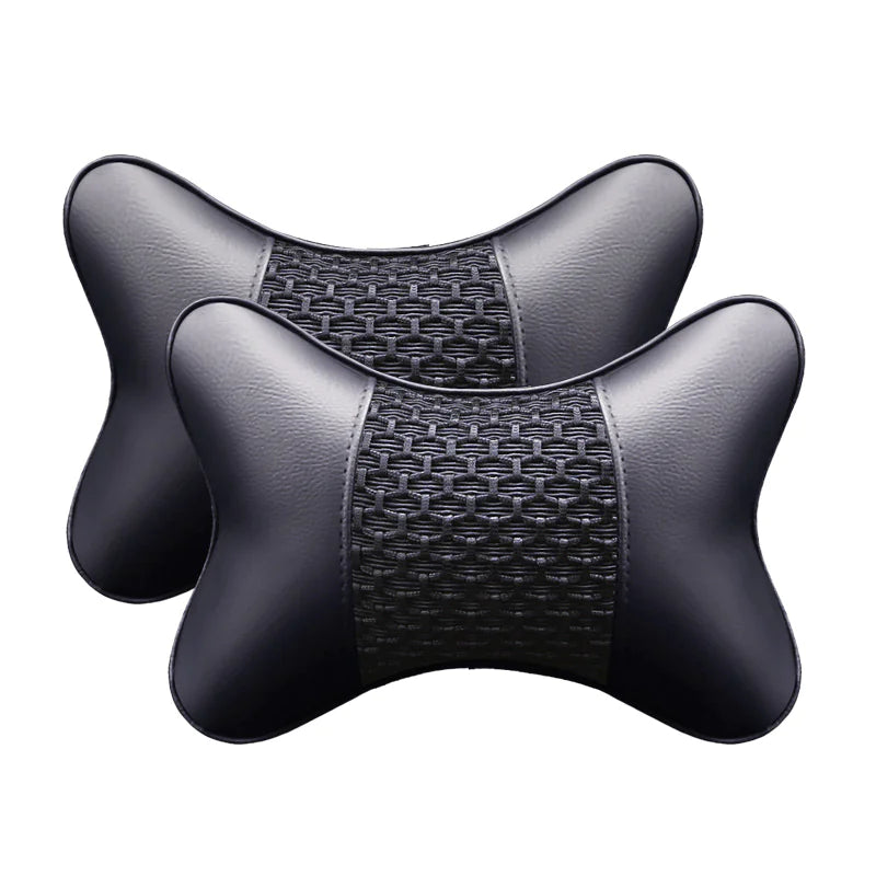 Leather Car Neck Pillow and Headrest - Joomcy