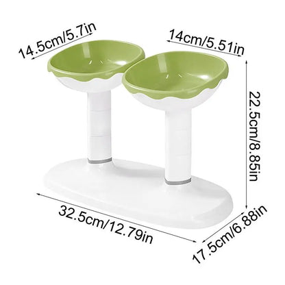 Pet Large Capacity Double Bowl Feeder