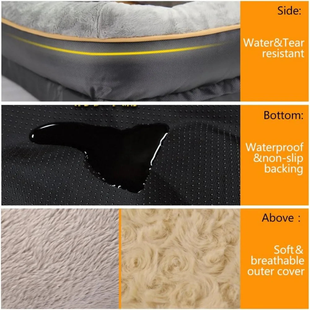 Dog Washable Cover Foam Bed | Comfortable & Easy