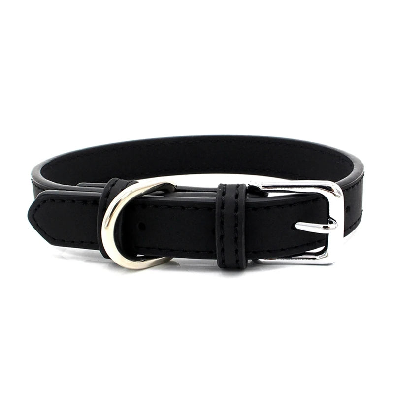 Dog Waterproof Leather Collar | Durable & Stylish Pet Accessory