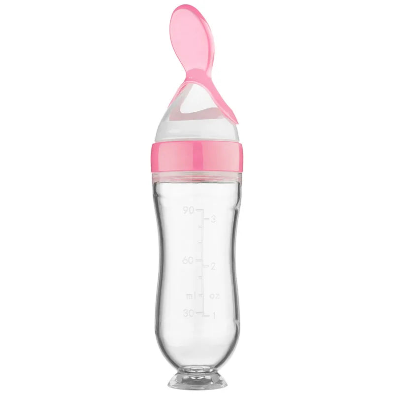 Baby Silicone Spoon Bottle Feeder | Easy & Mess-Free Feeding Solution