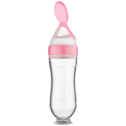 Baby Silicone Spoon Bottle Feeder | Easy & Mess-Free Feeding Solution