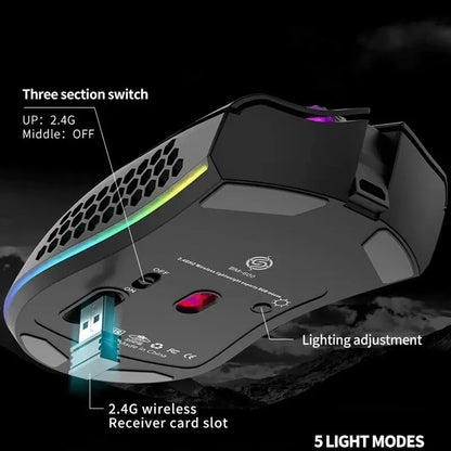 BM600™ Wireless Rechargeable Gaming Mouse | Precision & Comfort