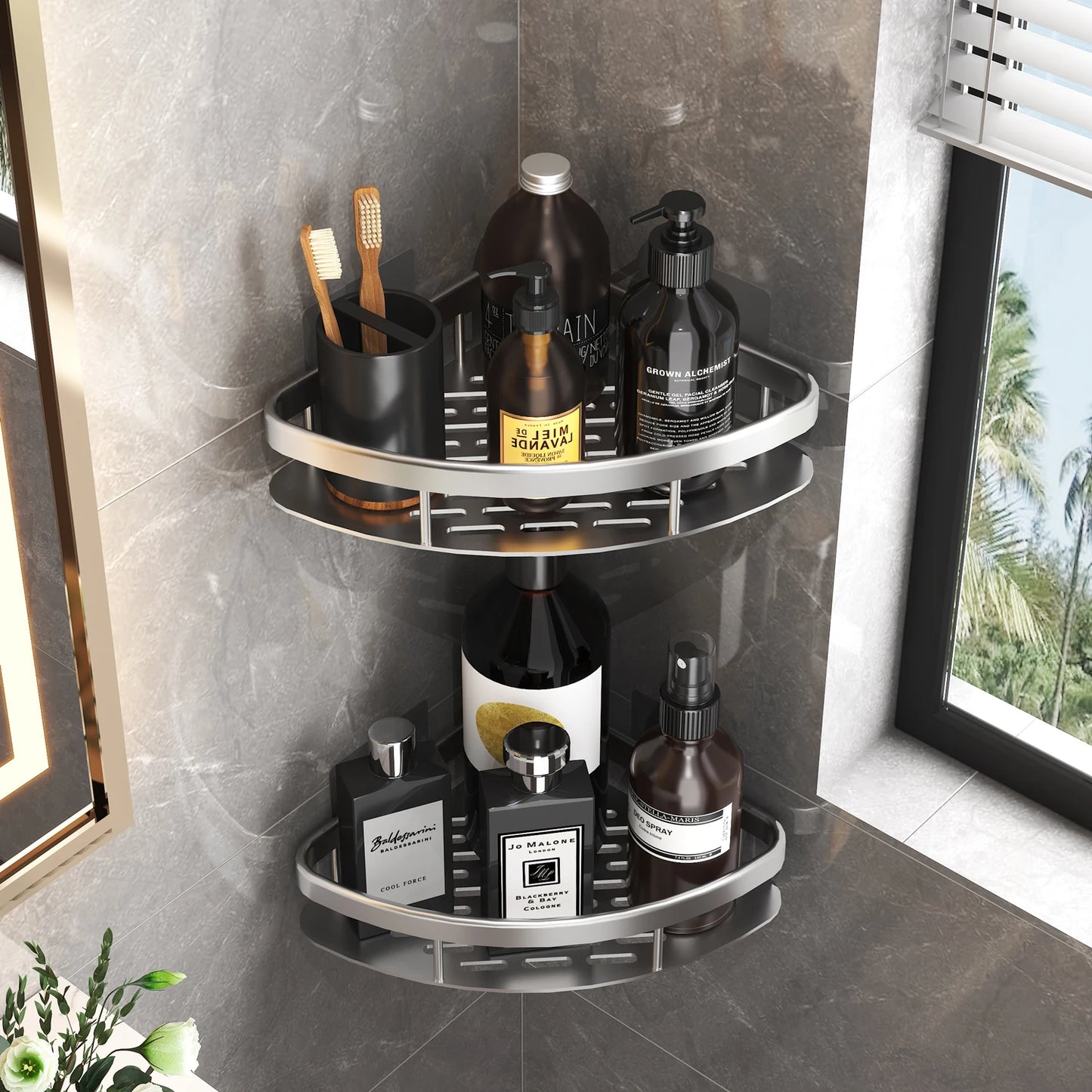 TidySpots™  Bathroom Shelf Storage Organizer