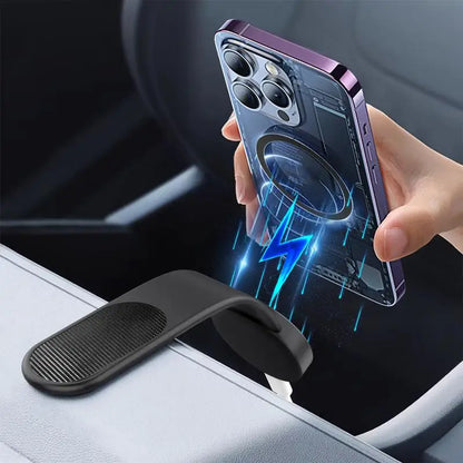 Car Dashboard Phone Holder Charger | Secure Mount & Fast Charging