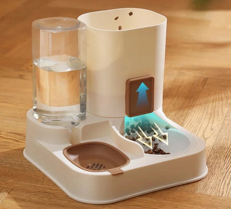 FurFeed™ Automatic Food & Water Feeder | All-in-One Pet Feeding Solution