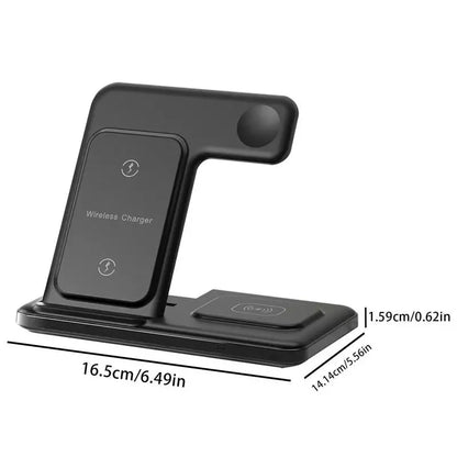 3-in-1 Portable Wireless Charger Stand | Charge Multiple Devices