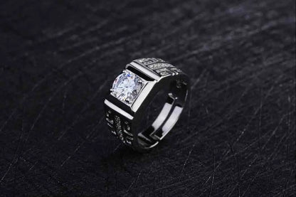 SterlingStone™  925 Sterling Silver Ring For Men