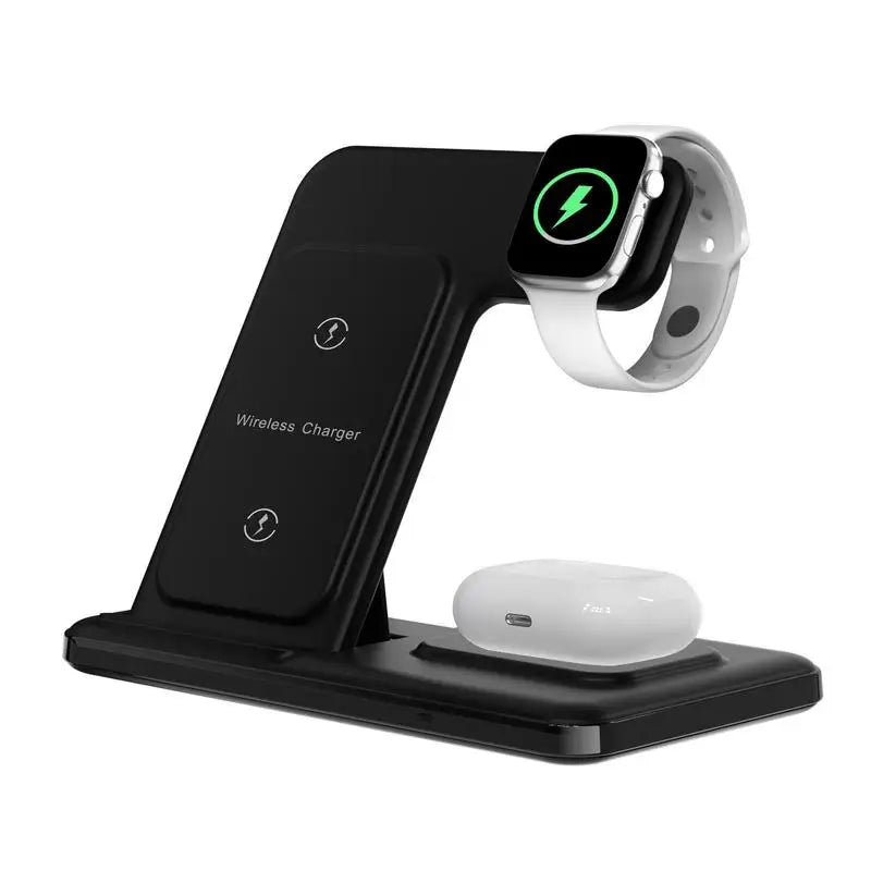 3-in-1 Portable Wireless Charger Stand | Charge Multiple Devices