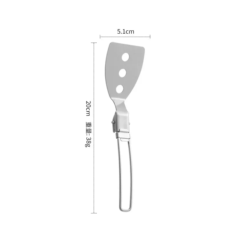 IronSpam™  Stainless Steel Folding Food Utensils for Outdoor Cooking