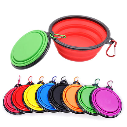 Pet Silicone portable Compact Bowl