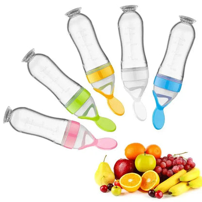 Baby Silicone Spoon Bottle Feeder | Easy & Mess-Free Feeding Solution