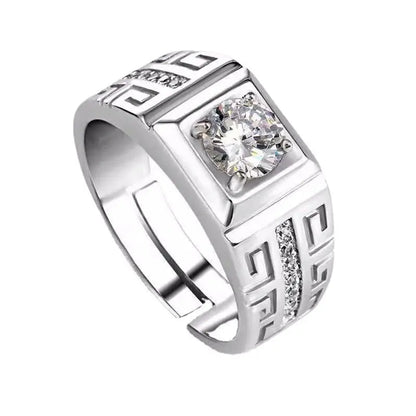 SterlingStone™  925 Sterling Silver Ring For Men