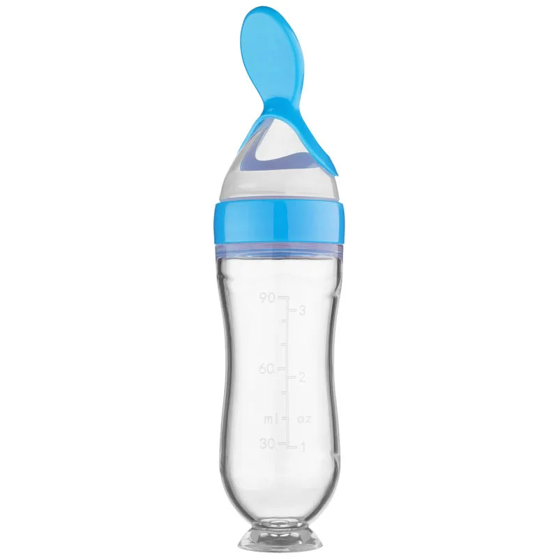 Baby Silicone Spoon Bottle Feeder | Easy & Mess-Free Feeding Solution