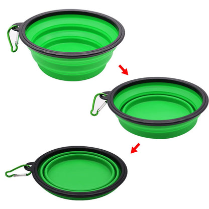 Pet Silicone portable Compact Bowl