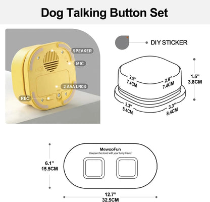 Pet Mewoofun Voice Recording Button Toy