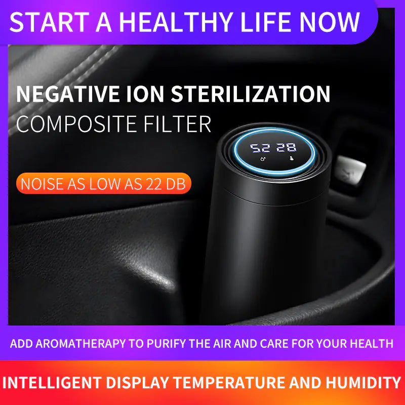 Car Air Purifier with Ionizer and Aromatherapy Y8 - Joomcy
