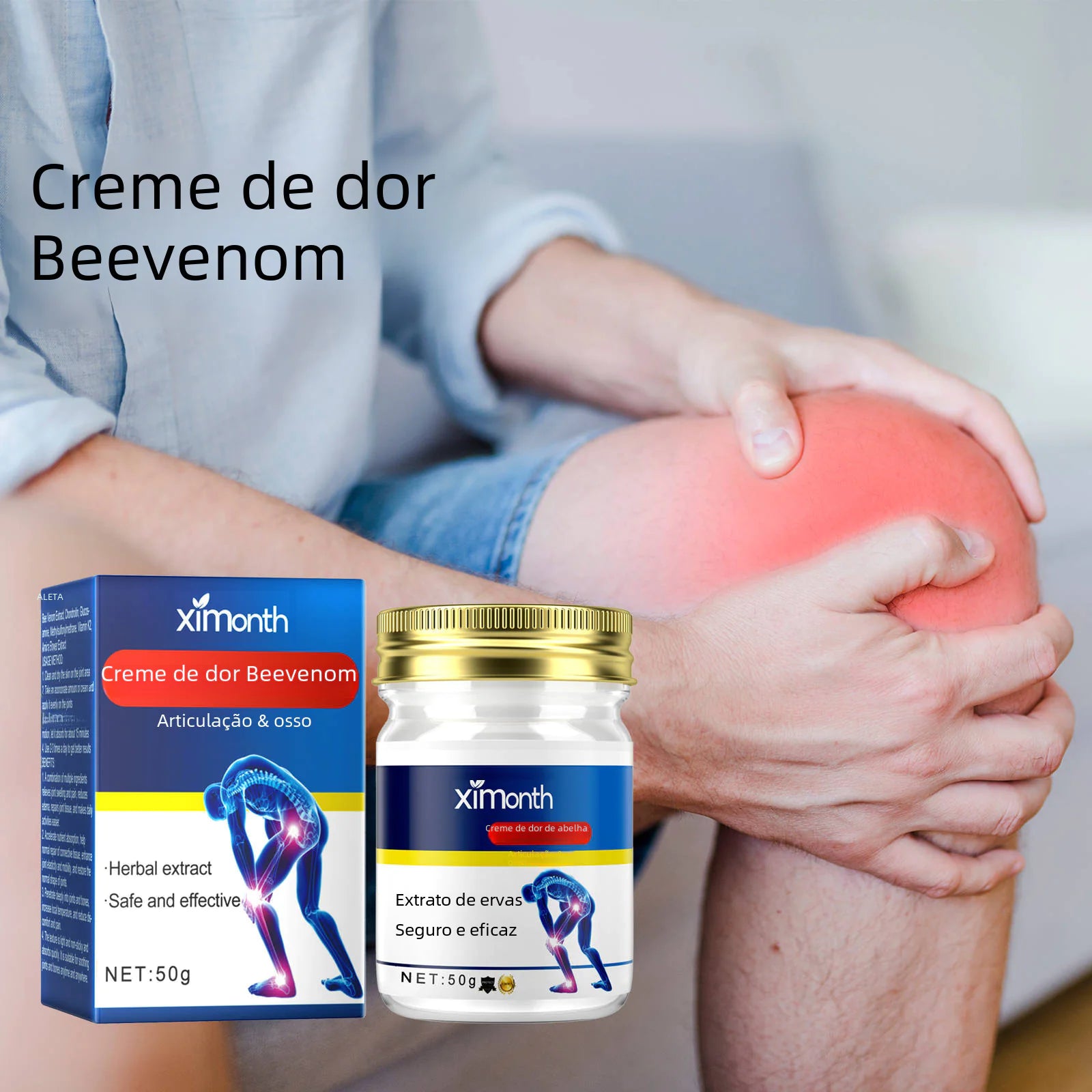 Ximonth Bee Venom Joint Care Cream for Pain Relief - Joomcy