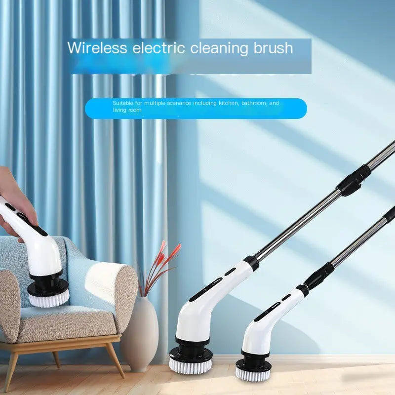 Extendable Wireless Electric Cleaning Brush Set (One Set) - Joomcy