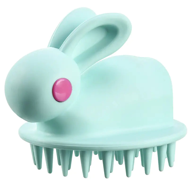 Soft Rubber Shampoo Brush for Kids' Scalp Massage - Joomcy