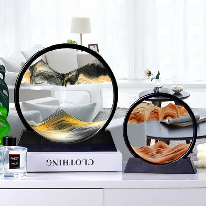 3D Round Display Flowing Glass Frame