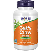 NOW Foods Supplements Cats Claw 500 mg Non-GMO Project Verified Herbal Supplement 100 Veg Capsules