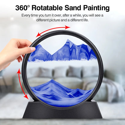 3D Round Display Flowing Glass Frame