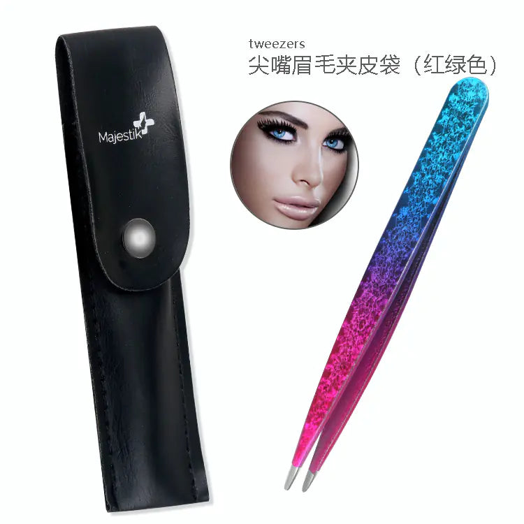 Double-Sided Stainless Steel Tweezers Beauty Set - Joomcy