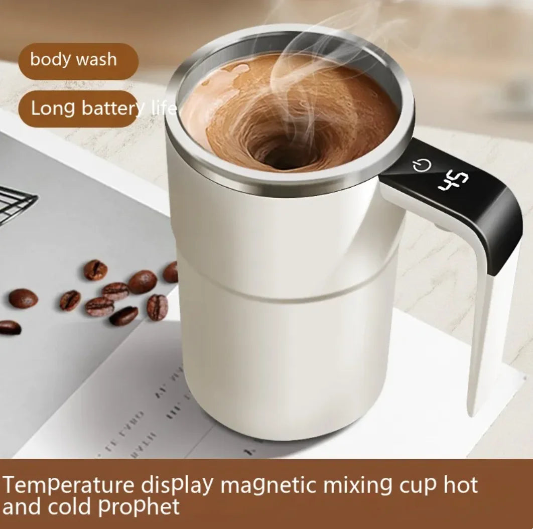 Self-Stirring Magnetic Coffee Mug