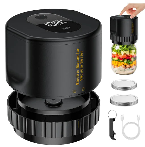 Mason Jar Vacuum Sealer - Electric Food Sealing Machine