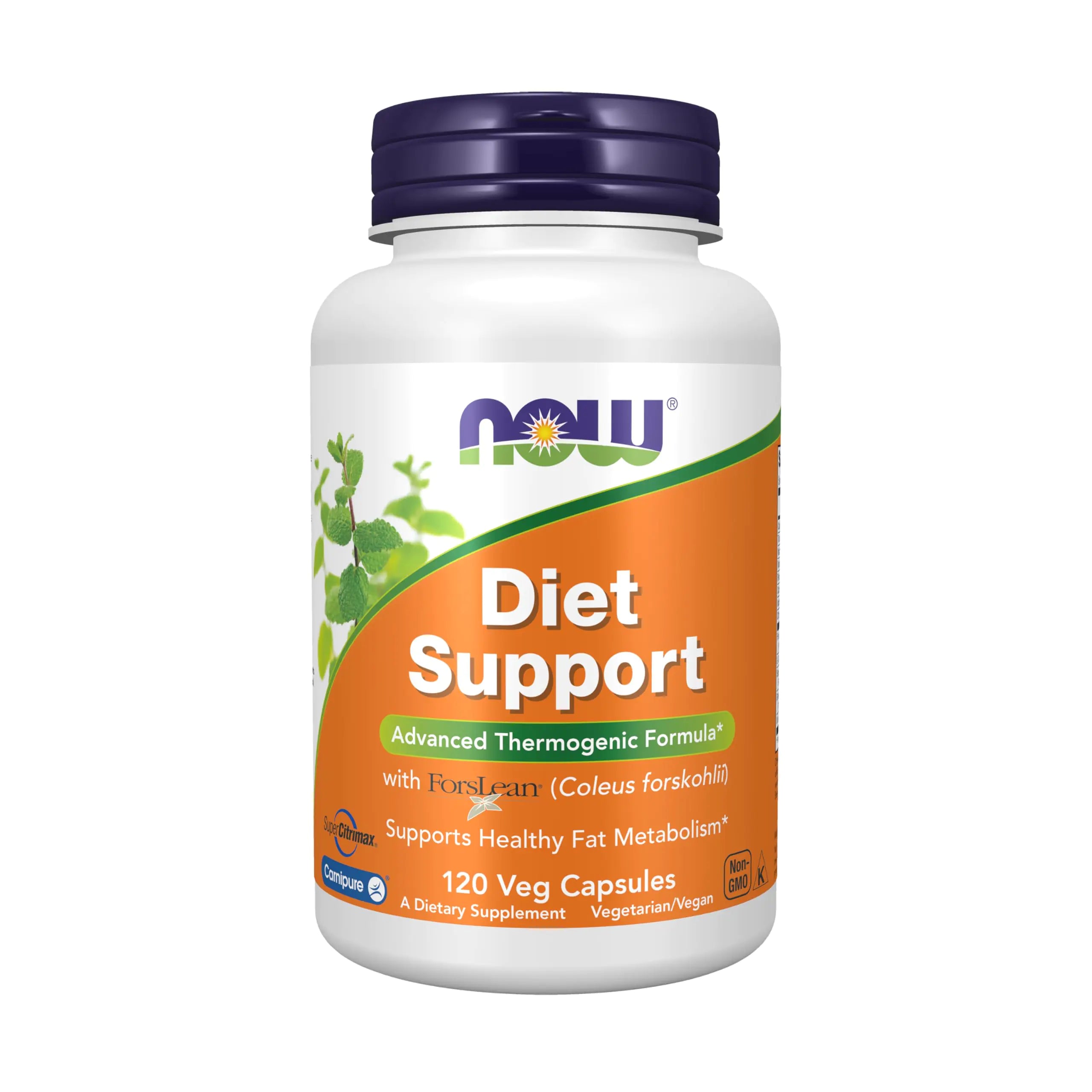 NOW Foods Supplements Diet Support with ForsLean® (Coleus forskohlii) 120 Veg Capsules