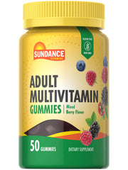 Sundance Adult Multivitamin Gummies | 50 Count | Mixed Berry Flavor | Non-GMO and Gluten Free Supplement