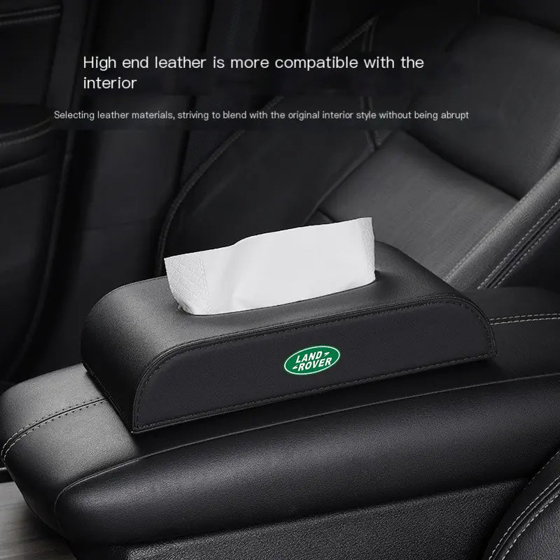 Creative Car Tissue Box with Premium Leather Design - Joomcy
