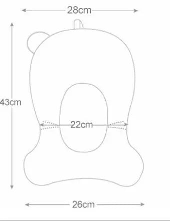 Baby Bath Seat – Foldable, Anti-Slip, Soft Cushion