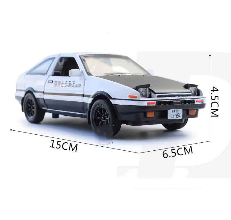 Diecast AE86 Car Model with Sound and Light Features