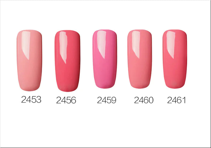 ROSALIND 10ml Pink Eco-Friendly UV Nail Gel (24 Colors)