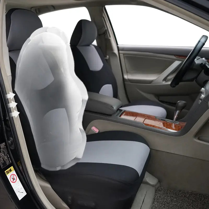 Polyester Car Seat Covers Cushion Set - 4 or 9 Piece - Joomcy