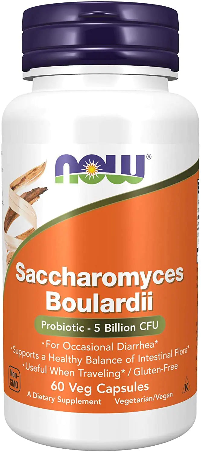 Now Foods Saccharomyces Boulardii Veg Capsules 120 Count