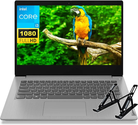 Lenovo Ideapad Intel i3 Laptop 14 Inch FHD Laptop Intel i3-1115G4 (Up to 4.1 GHz) 12GB RAM 256GB SSD Intel UHD Graphics WiFi 6 Thin & Portable College Students Laptop Win 11 S with Stand - Joomcy